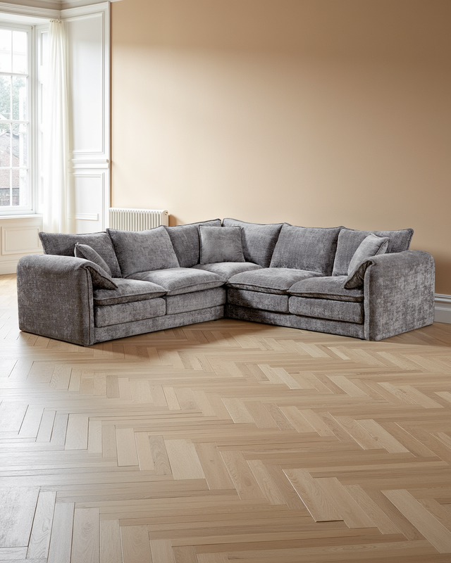 Riga Sofa Grey Large Corner