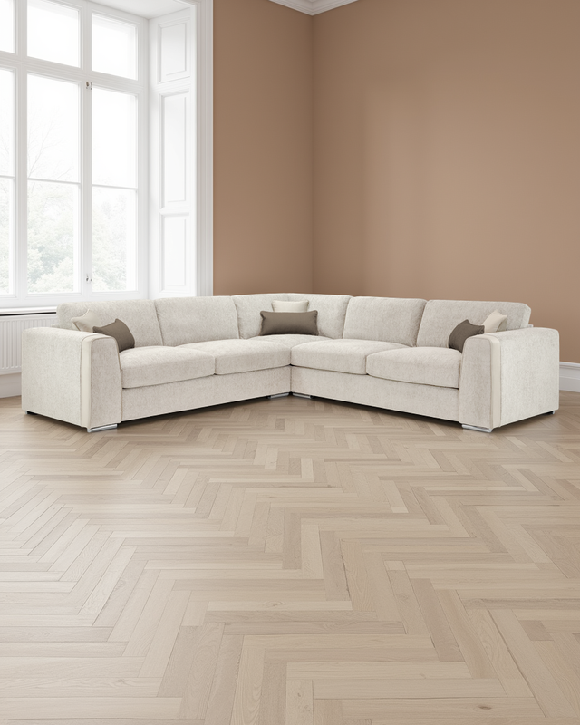 Birmingham Sofa Beige Large Corner