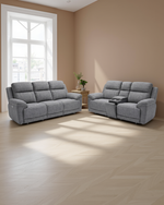 Cardiff Electric Recliner Grey 3+2 Seater