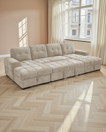 Oslo Sofabed Beige U Shape Corner