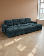 Oslo Sofabed Teal U Shape Corner