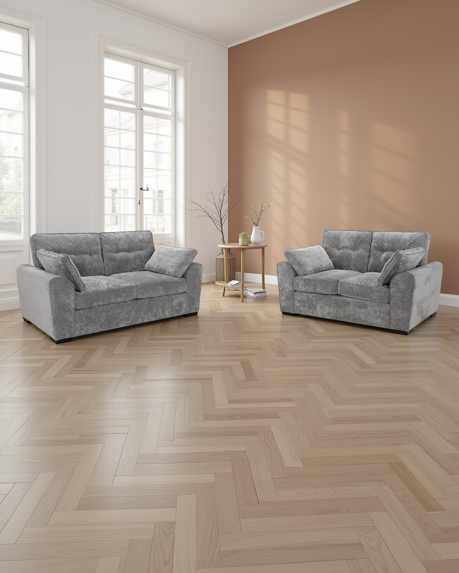 Glasgow Sofa Grey 3+2 Seater