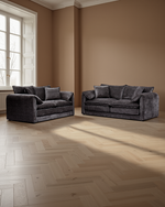 Riga Sofa Black 3+2 Seater