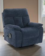 Amsterdam Rise and Recline Massage Chair Blue