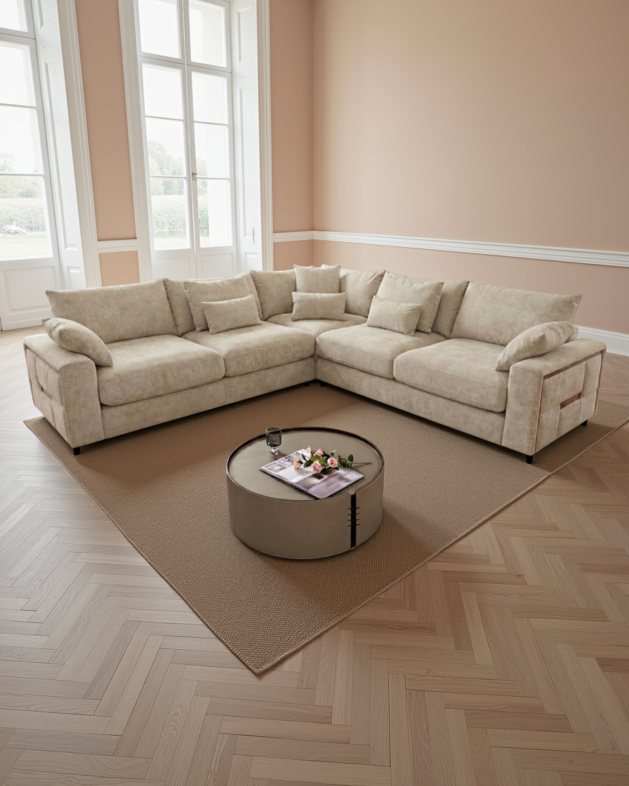 Dublin Sofa Beige Large Corner