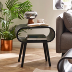 Apollo Side Table Black Ash Effect