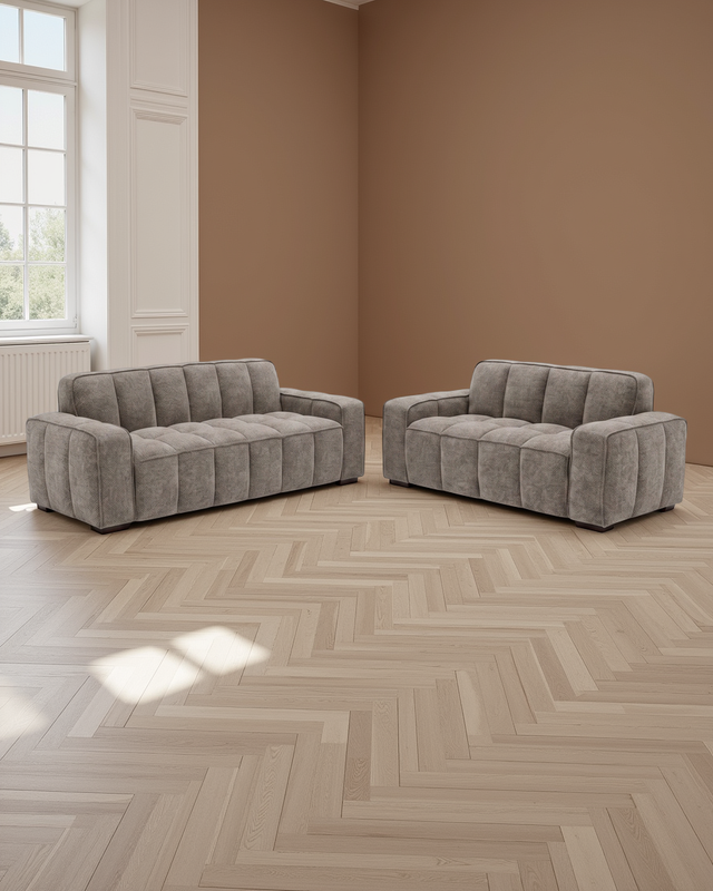 Stockholm Sofa Beige 3+2 Seater
