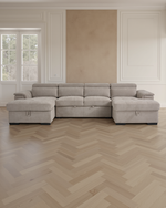 London Sofabed Beige U Shape Corner