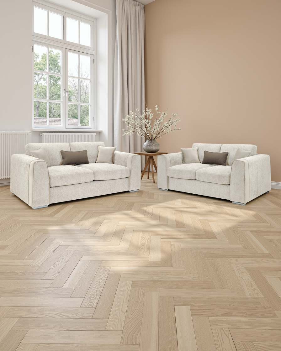 Birmingham Sofa Beige 3+2 Seater