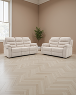 Geneva Manual Recliner Sofa Beige 3+2 Seater