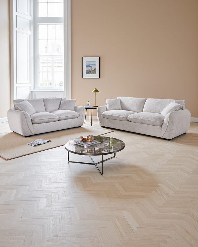 Milan Sofa Beige 3+2 Seater