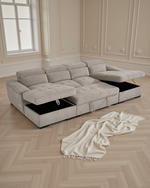 London Sofabed Beige U Shape Corner