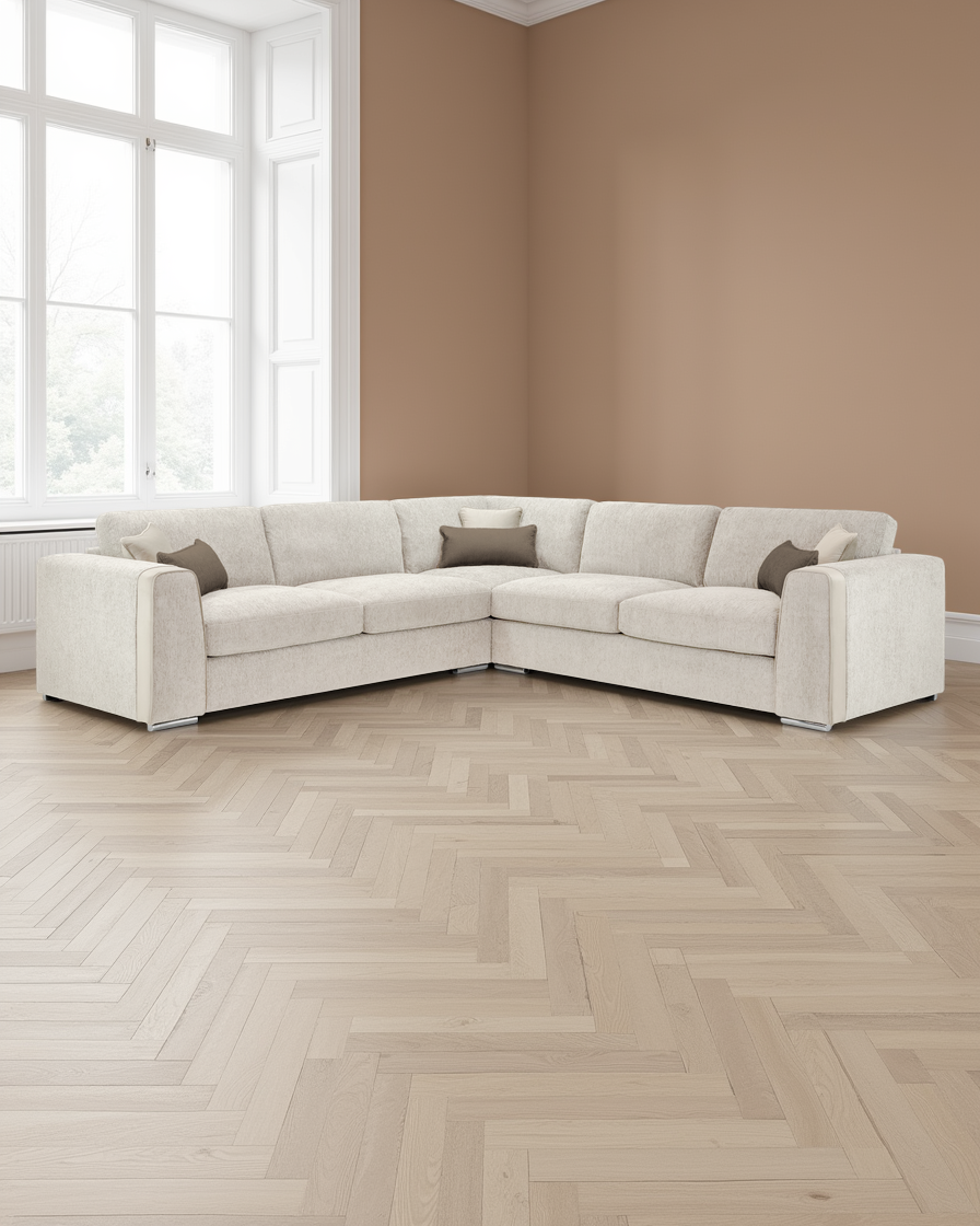 Birmingham Sofa Beige Large Corner