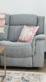 Belfast Electric Recliner Sofa Grey Large Corner